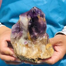 810g HUGE Natural Purple Quartz Crystal Cluster Rough Specimen Healing 396 picture