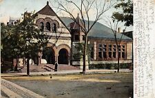 Public Library, New London, Connecticut, Very Early Postcard, Used in 1906 picture