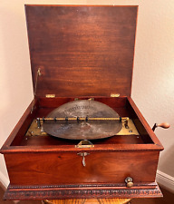 REGINA, SYMPHONION 1890'S DOUBLE COMB MUSIC BOX PLAYS 15