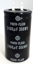2400uF 360V Photo Flash Pulse Strobe Electrolytic Capacitor Hitachi (1 pc) picture
