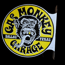 Porcelain Gas Monkey  Enamel Metal Sign Size 18