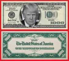 50pk In Trump 1000 Dollar Bills  2020 Dollar  MAGA Novelty Funny Money Must Hav picture
