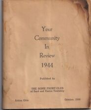 1944 Your Community in Review Attica, Ohio Home Front Club Book for Service Men picture