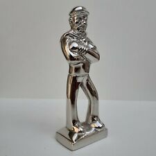 Chrome Plated Popeyes The Sailor Man Brass Statue Self Standing Collectible Gift picture
