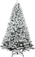 6ft Flocked Christmas Tree, Artificial Pine White picture