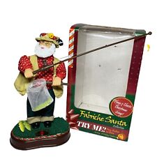 North Pole Productions Gemmy Fishing Santa Claus Plays 2 Christmas Songs *Video picture
