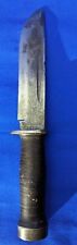VINTAGE U.S. WWII CATTARAUGUS 225Q COMBAT FIGHTING KNIFE. picture