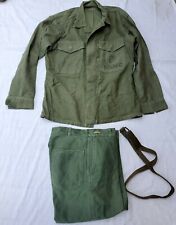 Original Vietnam War Era USMC M1953 PAT. Gomer Pyle Hbt Utlity shirt Pants Belt picture