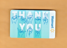 Collectible Walmart Gift Card - Thank You ASL Sign Language - No Value -FD104824 picture