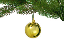 70MM Shiny Gold Plastic Ball Ornaments Christmas Tree Decorations Bulk 48pcs picture