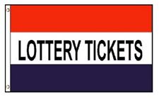 3x5 Lottery Tickets Poly Flag Banner Brass Grommets picture