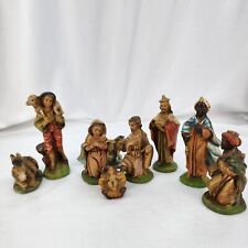 Vintage Nativity Made in Italy Figures Baby Jesus Mary Joseph Animals Wise Men picture
