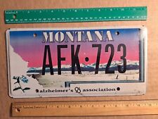 License Plate, Montana, Specialty: Alzheimer's Association, AFK 723 picture