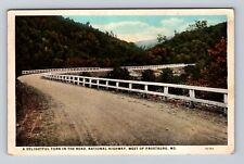 Frostburg MD-Maryland, Turn In The Road, National Highway Vintage Postcard picture