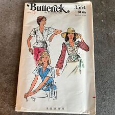 Vintage 70s Butterick 3554 Wrap and Go Blouse SZ 12 Complete picture