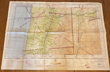 Vintage WWII RESTRICTED 1944 Portland  (W-1) Sectional Aeronautical Chart Map picture