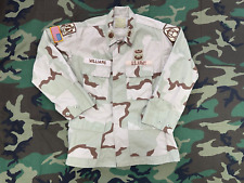 Vintage OIF US ARMY OFFICER Named Camo BDU Shirt  JUMP WINGS Air Assault Major picture