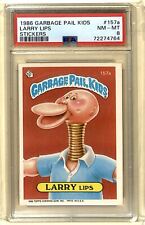 1986 Topps Garbage Pail Kids Series 4 Stickers Graded Larry Lips PSA 8 #157A picture