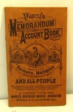 Vintage Pierce's Memorandum Account Book Farmers Mechanics 1908 1909 Buffalo NY picture