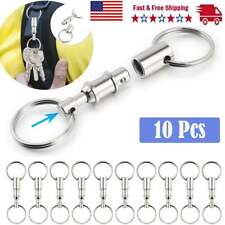 10-Pack Detachable Pull Apart Quick Release Keychain Key Rings Key Chain NEW picture