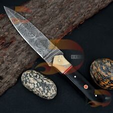 Custom Handmade Damascus Steel Hunting  Collector  Skinner Knife with Sheath picture
