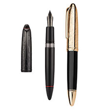 Hongdian N6 Piston Fountain Pen Resin Torpedo EF/F/Long Blade Office Writing Pen picture