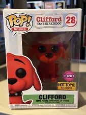 Funko Pop Books: Clifford The Big Red Dog #28 Hot Topic Flocked APRIL picture