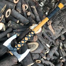 Battle Axe Real Double Bit Axe Head, Real Viking Weapon Tomahawk Throwing Ax MDM picture