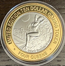 Four Queens $10 Silver Strike Token 2018 Selene Goddess of the Moon New Case picture