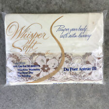 Vintage Whisper Soft Bedding Ideas Nylon-Satin King Flat Sheet Knitted Beige picture