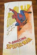 Vintage 1979 Spider Man Beach Towel LOOK  Printed In USA picture