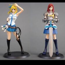 2pcs/Set Anime fairy tail 03 Lucy +04 Elusha PVC Figure New No Box toy model picture