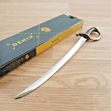 Denix Pirate Opener Fixed Sword Metal Construction With Antique Brass Handle picture
