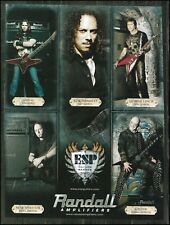 Metallica Dimmu Borgir Devil Driver George Lynch Gus G ESP guitar Randall amp ad picture