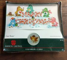 24 Vintage 1980s Care Bears Christmas Card Envelope Mailers American Greetings  picture