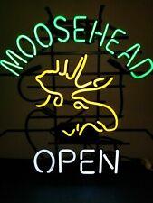 New Moosehead Open Logo Neon Light Sign 24