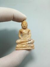 44mm Hand Carved Petrified Wood Buddha Statue 100% Authentic Natural Woodstone picture