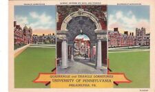 Postcard Quadrangle + Triangle Dormitories University Pennsylvania Philadelphia picture