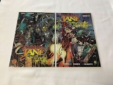 Painkiller Jane vs The Darkness #1 1997 Auto x 3 W/COA & #1 DF Connecting Cover picture
