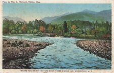 Where Three Rivers Meet North Woodstock New Hampshire NH c1920 Postcard picture