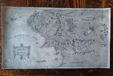 Middle Earth Map CANVAS ART PRINT Lord of the Rings Hobbit GLOSS picture