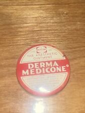 Vintage Derma Medicone Anesthetic Ointment Advertising Tin Can  picture
