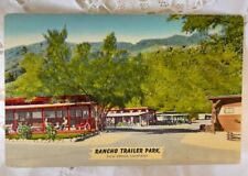 Palm Springs California Rancho Trailer Park Linen Vintage Postcard picture