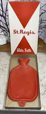 VINTAGE ST. REGIS RED RUBBER WATER BOTTLE NO. 800 MCKESSON & ROBBINS MADE IN USA picture