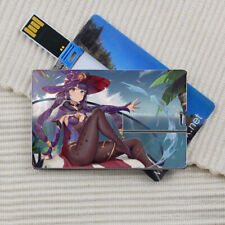 Anime Genshin Impact Card  High Speed USB 2.0 Flash Drive 32G U Disk #3 picture