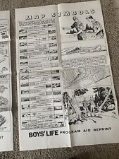 6 Boys life reprints for Boy Scouts maps,fire,neckecief,axe,knots and packing picture