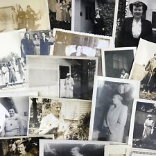 Vintage Black and White Photo Lot of 40 Women Large Obese Overweight Snapshots picture