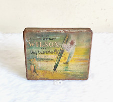 1950s Vintage Wilson Fountain Pens Advertising Litho Tin Old Collectible TI118 picture