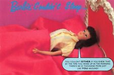 Postcard Barbie Dolls Mattel Toys Girls Kids c1989 Bed Sleep Insomnia Pillow picture