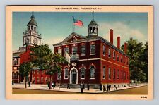 Philadelphia PA-Pennsylvania, Congress Hall, Antique, Vintage Souvenir Postcard picture